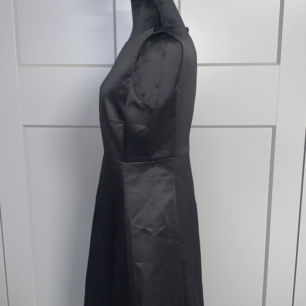 Cynthia Howie Black Sleeveless Midi‎ Dress Cocktail Party Career Womens 6 Sheath - Picture 2 of 9